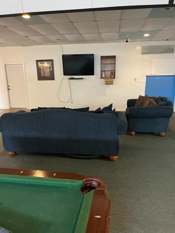 Windswept RV Park indoor lounge and amenities
